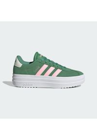 Adidas - Buty VL Court Bold. Kolor: zielony, biały, różowy, wielokolorowy. Obcas: na platformie
