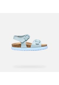 Sandały Geox Model J Sandal Bubblebow G Kolor Niebieski. Kolor: niebieski. Materiał: tkanina. Sezon: lato