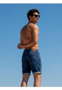 Big-Star - Szorty męskie jeansowe niebieskie Aden 449. Kolor: niebieski. Materiał: jeans. Sezon: lato. Styl: klasyczny #3
