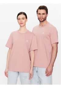 Converse T-Shirt Unisex Go-To Embroidered Star Chevron 10023876-A13 Różowy Regular Fit. Kolor: różowy. Materiał: bawełna #1