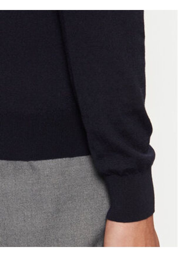 Guess Sweter M5RR37 Z3LZ0 Granatowy Regular Fit. Kolor: niebieski. Materiał: wełna