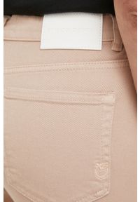 Pinko jeansy damskie medium waist. Kolor: różowy #2