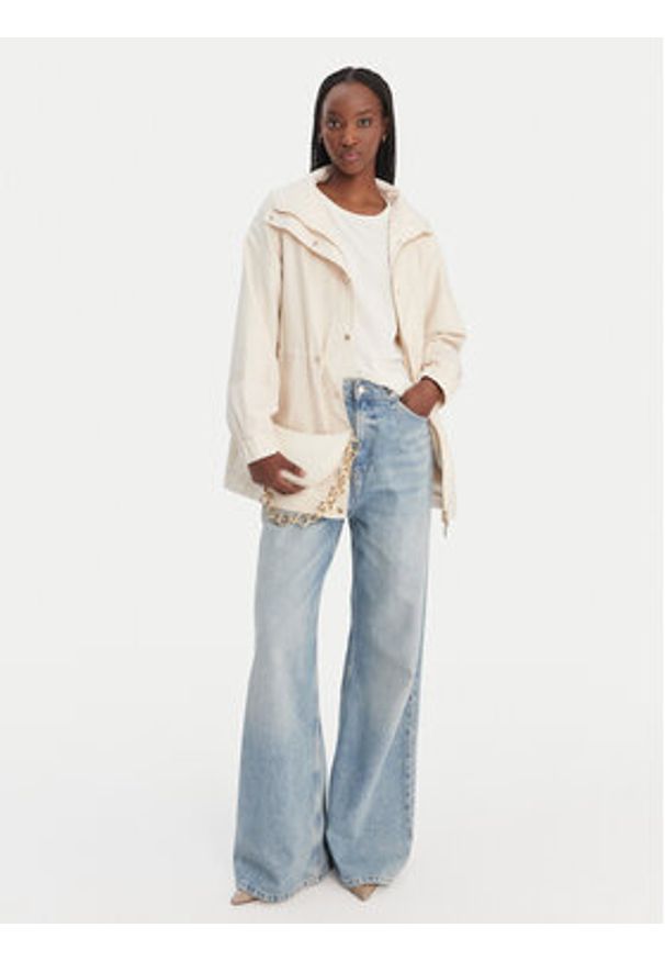 Liu Jo Sport Kurtka przejściowa TA6149 T327A Beżowy Regular Fit. Kolor: beżowy. Materiał: wiskoza. Styl: sportowy