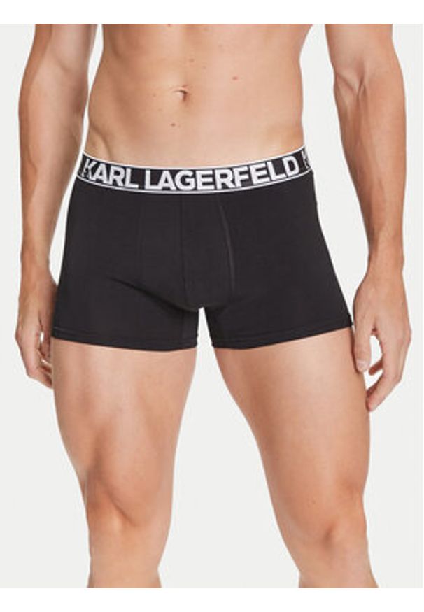 Karl Lagerfeld - KARL LAGERFELD Komplet 3 par bokserek A3M47010 Czarny. Kolor: czarny. Materiał: bawełna