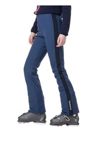 Spodnie narciarskie Rossignol damskie Resort Softshell Pant granatowe. Kolor: niebieski. Materiał: softshell. Sezon: zima. Sport: narciarstwo
