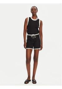 Liu Jo Sport Top TA5092 MS022 Czarny Regular Fit. Kolor: czarny. Materiał: syntetyk. Styl: sportowy