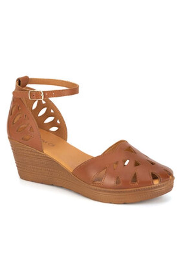 Lasocki Półbuty EST-313-14 Brązowy. Kolor: brązowy. Materiał: skóra