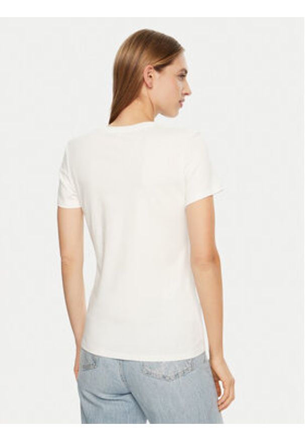 Guess T-Shirt O5RI01 KBBU1 Biały Slim Fit. Kolor: biały. Materiał: bawełna