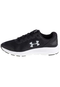 Buty do biegania męskie Under Armour Surge 2. Zapięcie: sznurówki. Kolor: wielokolorowy, czarny, szary. Materiał: materiał, syntetyk, tkanina. Szerokość cholewki: normalna