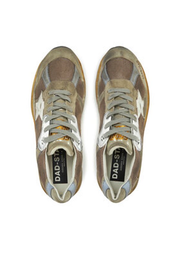 GOLDEN GOOSE - Golden Goose Sneakersy Running Dad GMF00199.F003271.81751 Szary. Kolor: szary. Materiał: zamsz, skóra. Sport: bieganie
