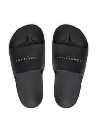 Tommy Jeans Klapki Tjw Printed Pu Pool Slide EN0EN02693 Czarny. Kolor: czarny. Materiał: syntetyk #5