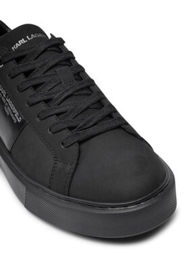 Karl Lagerfeld - KARL LAGERFELD Sneakersy KL52218 Czarny. Kolor: czarny. Materiał: nubuk, skóra
