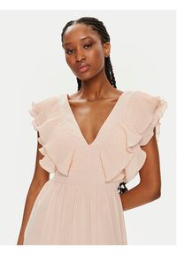 Rinascimento Sukienka koktajlowa CFC0119287003 Beżowy Regular Fit. Kolor: beżowy. Materiał: syntetyk. Styl: wizytowy #4