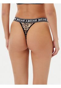 Just Cavalli Komplet 3 par stringów 78PAJU01 CJUT3 Brązowy. Kolor: brązowy. Materiał: bawełna #6