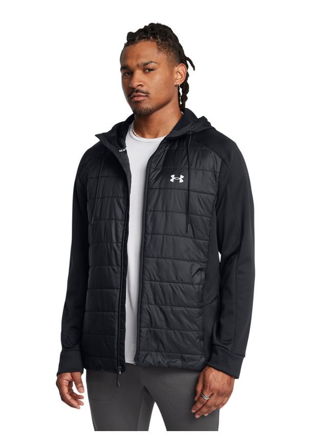 Kurtka treningowa męska Under Armour Armour Fleece Swacket - czarne. Kolor: czarny. Materiał: poliester