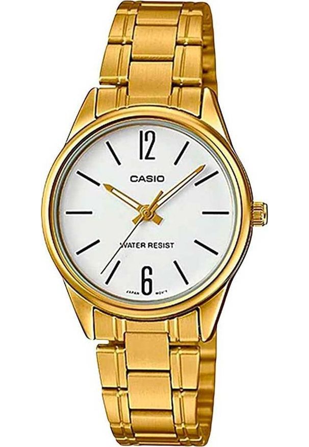 Zegarek Casio Zegarek marki Casio model LTP-V005 kolor Zółty. Akcesoria damski. Sezon: Cały rok NoSize