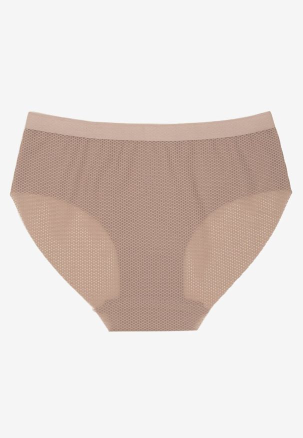 Renee - Fioletowe Klasyczne Majtki Typu Figi Davirosa. Kolor: fioletowy. Materiał: jeans