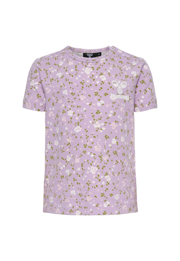 Koszulka dla dziewczynki niemowlaka Hummel Glad. Kolor: fioletowy, wielokolorowy, różowy. Materiał: bawełna. Sport: joga i pilates