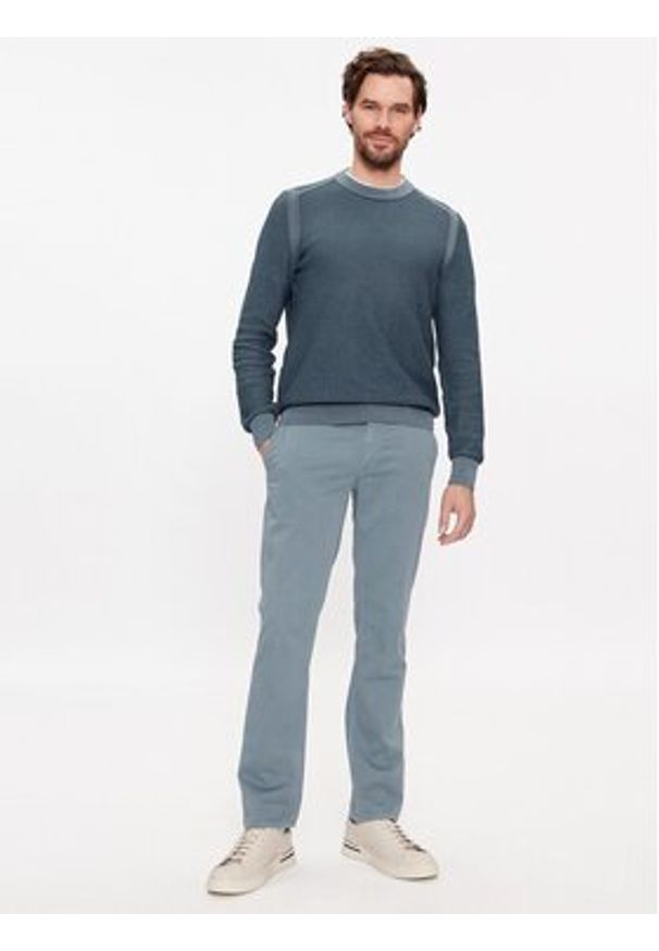 BOSS - Boss Sweter Aquila 50498950 Granatowy Regular Fit. Kolor: niebieski. Materiał: bawełna