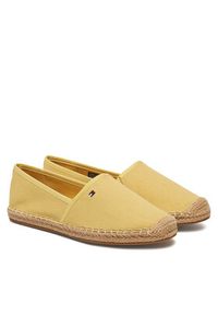TOMMY HILFIGER - Tommy Hilfiger Espadryle Flag Canvas Espadrille FW0FW08541 Żółty. Kolor: żółty. Materiał: materiał #6