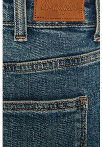 Wrangler - Spódnica jeansowa. Kolor: niebieski. Materiał: jeans #4