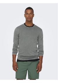 Only & Sons Sweter 22006806 Szary Regular Fit. Kolor: szary. Materiał: bawełna #1