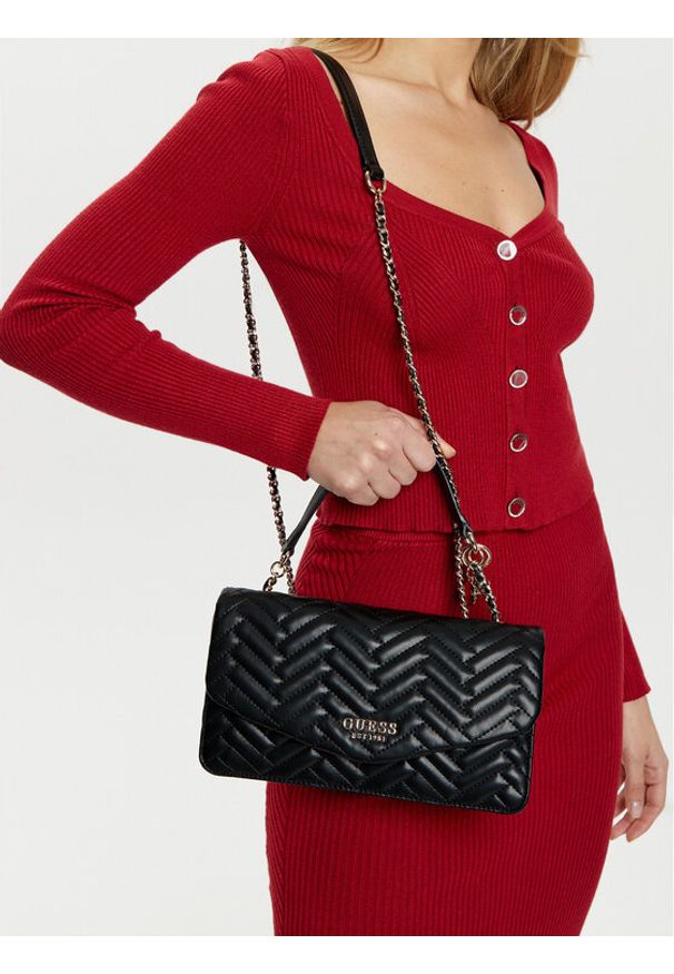 Guess Torebka HWQG95 08210 Czarny. Kolor: czarny. Materiał: skórzane