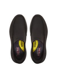 skechers - Skechers Półbuty 204866/BBK Czarny. Kolor: czarny. Materiał: skóra #6