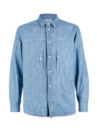 Lee - LEE SEASONAL WORKER SHIRT MĘSKA KOSZULA MATERIAŁOWA WORKWEAR BLUE L67YXQKR. Materiał: materiał #4