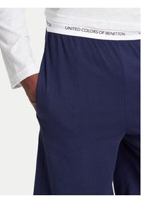 United Colors of Benetton - United Colors Of Benetton Szorty piżamowe 30964900D Granatowy Regular Fit. Kolor: niebieski. Materiał: bawełna #5
