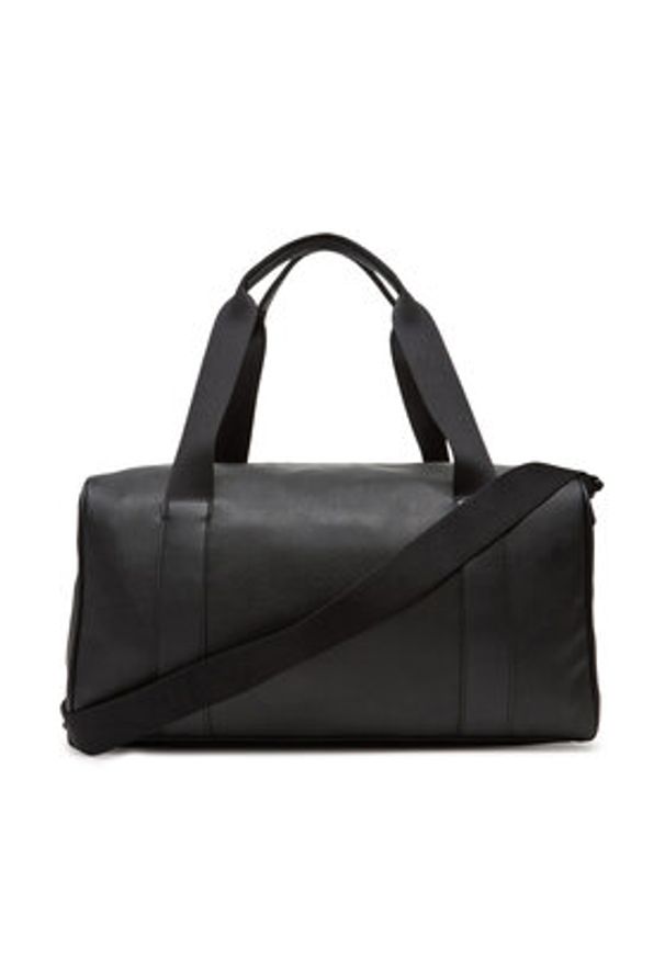 Calvin Klein Torba Mono Logo Duffle 42 LV04G3054G Czarny. Kolor: czarny. Materiał: skóra