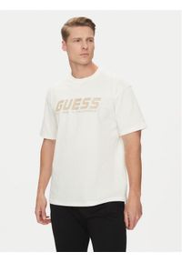 Guess T-Shirt Z5RI10 I3Z14 Biały Regular Fit. Kolor: biały. Materiał: bawełna