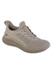 skechers - Buty do chodzenia damskie Skechers Bobs Aesthetics. Kolor: beżowy. Sport: turystyka piesza