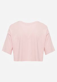 Born2be - Jasnoróżowy T-shirt Rheniala. Okazja: na co dzień. Kolor: różowy. Materiał: materiał, bawełna. Długość rękawa: krótki rękaw. Długość: krótkie. Wzór: gładki. Sezon: lato. Styl: casual #3