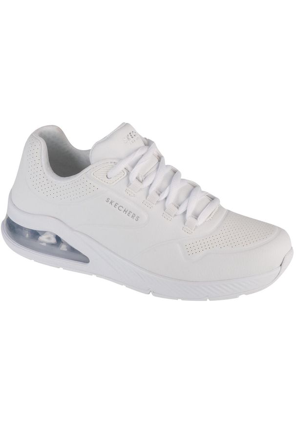 skechers - Buty sportowe Sneakersy damskie, Uno 2 - Air Around You. Kolor: biały. Sport: turystyka piesza