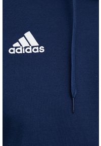 adidas Performance bluza dresowa Entrada 22 męska kolor granatowy z kapturem gładka. Typ kołnierza: kaptur. Kolor: niebieski. Materiał: dresówka. Wzór: gładki #4