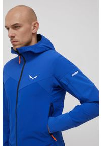 Salewa kurtka outdoorowa Agner. Kolor: niebieski. Materiał: skóra, materiał #1