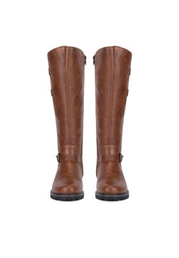 Remonte Kozaki R6590-22 Brązowy. Kolor: brązowy. Materiał: materiał