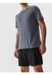 4f - 4F Spodenki treningowe 4Way Stretch męskie - czarne 3XL. Kolor: czarny. Materiał: poliester, włókno, elastan, materiał. Długość: krótkie. Wzór: jednolity. Sport: fitness #1