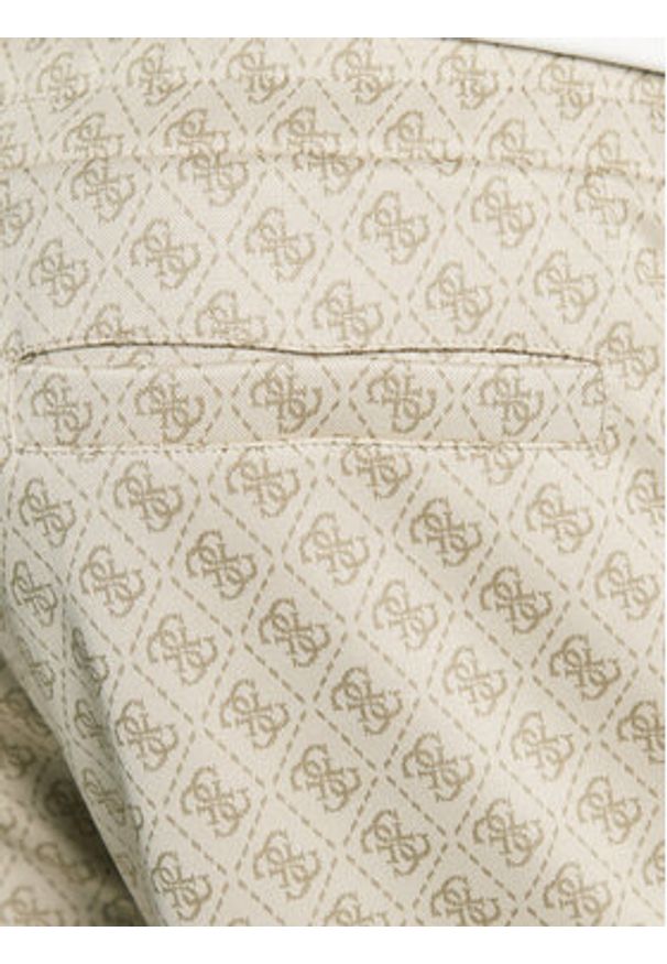 Guess Spodnie dresowe Z5BB19 K2042 Beżowy Regular Fit. Kolor: beżowy. Materiał: syntetyk