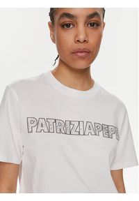 Patrizia Pepe T-Shirt 2M4389/J089-W103 Biały Regular Fit. Kolor: biały. Materiał: bawełna