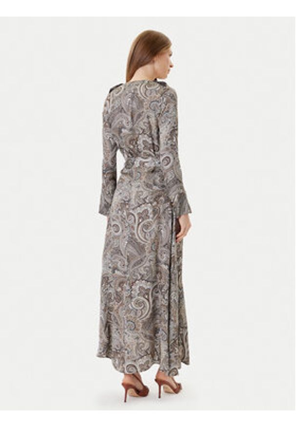 Marciano Guess Sukienka koszulowa 5YGK47 7298A Beżowy Regular Fit. Kolor: beżowy. Materiał: wiskoza. Typ sukienki: koszulowe