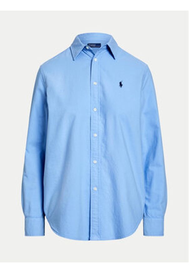 Polo Ralph Lauren Koszula 211970737002 Niebieski Relaxed Fit. Typ kołnierza: polo. Kolor: niebieski. Materiał: bawełna
