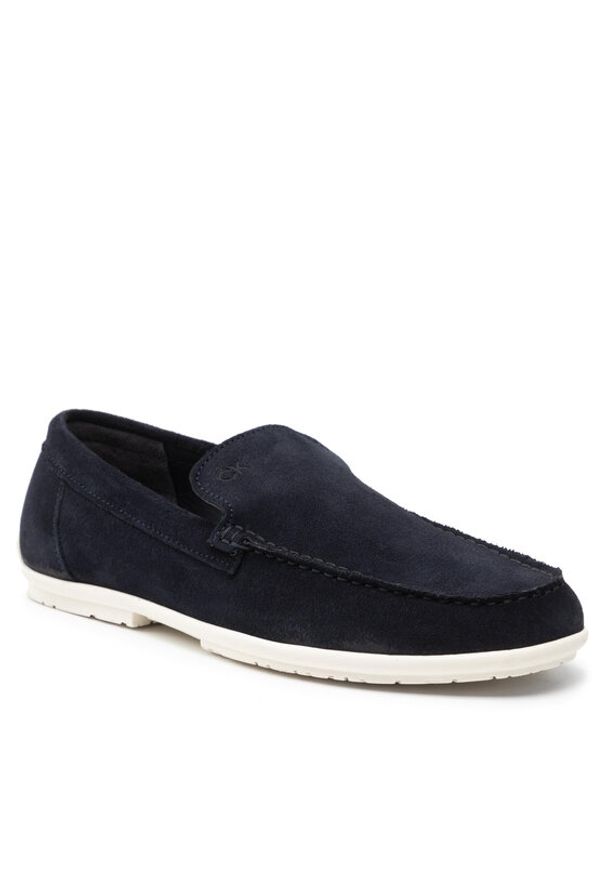 Calvin Klein Mokasyny Driving Shoe Sue HM0HM00433 Granatowy. Kolor: niebieski. Materiał: skóra, zamsz
