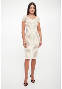 Elisabetta Franchi - Sukienka midi prążkowana ELISABETTA FRANCHI. Materiał: prążkowany. Długość: midi #3