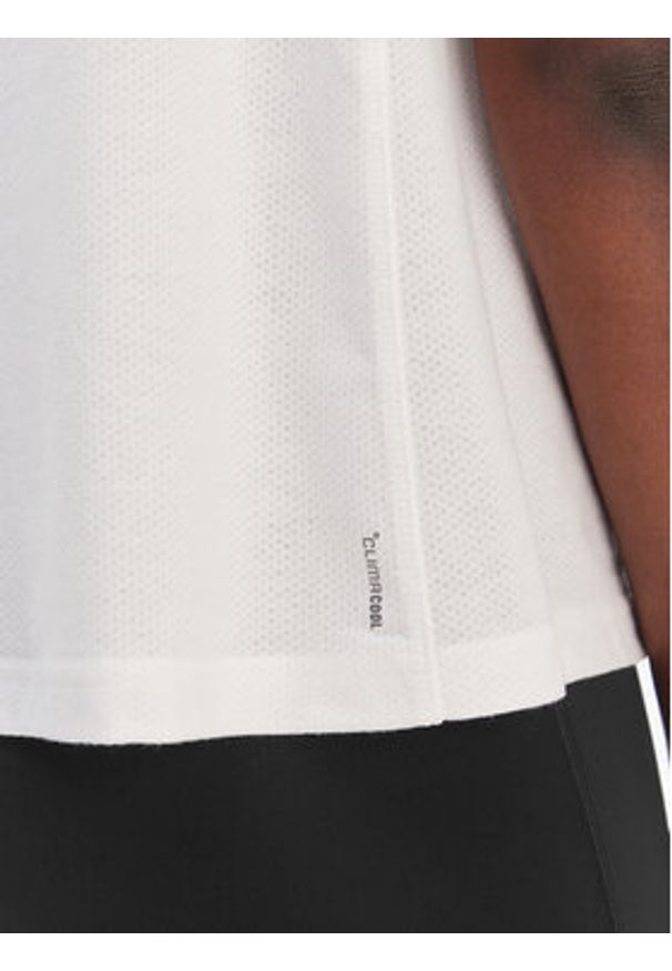 Adidas - adidas Koszulka techniczna Train Essentials Big Logo IT0540 Biały Regular Fit. Kolor: biały. Materiał: wiskoza