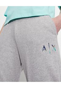 Armani Exchange - ARMANI EXCHANGE - Szare spodnie dresowe. Stan: podwyższony. Kolor: szary. Materiał: dresówka #4