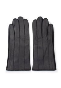 Wittchen - Rękawiczki męskie ze skóry naturalnej czarne. Kolor: czarny. Materiał: skóra #4