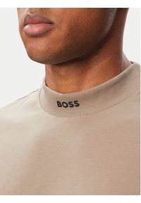 BOSS T-Shirt Tee Collar 50562120 Khaki Relaxed Fit. Kolor: brązowy. Materiał: bawełna #3
