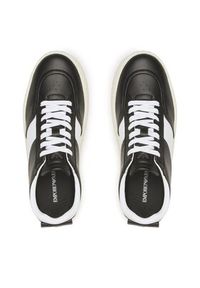 Emporio Armani Sneakersy X3X158 XN317 A120 Czarny. Kolor: czarny. Materiał: skóra
